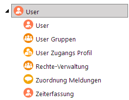 Übersicht Stammdaten User